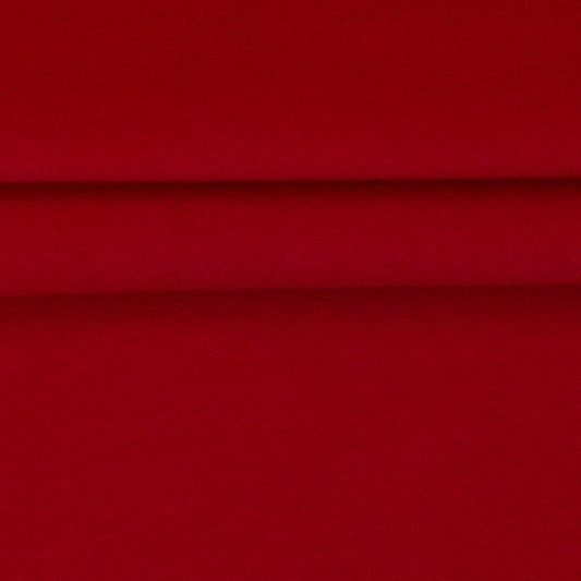 Kokvilnas siltināta trikotāža-intensīvi sarkana
