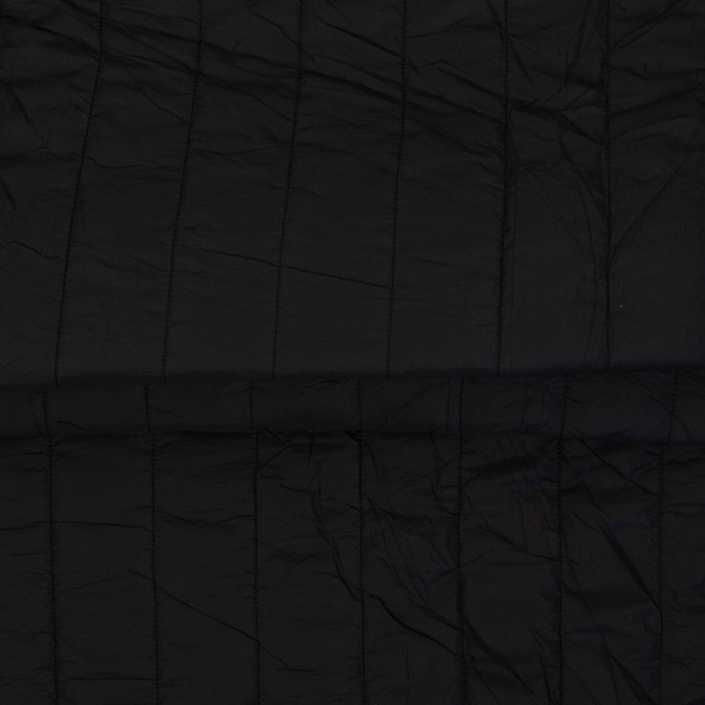 Quilted Fabric with Fleece Lining - Black