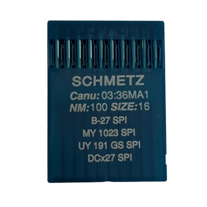 Aiguilles industrielles pour surjeteuse SCHMETZ DCx27 (B-27) SPI pour tissus épais et fins - 10 pièces