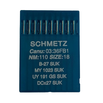 Industrie-Overlocknadeln SCHMETZ DCx27 (B-27) SUK für Strickwaren und Jeans – 10 Stk.