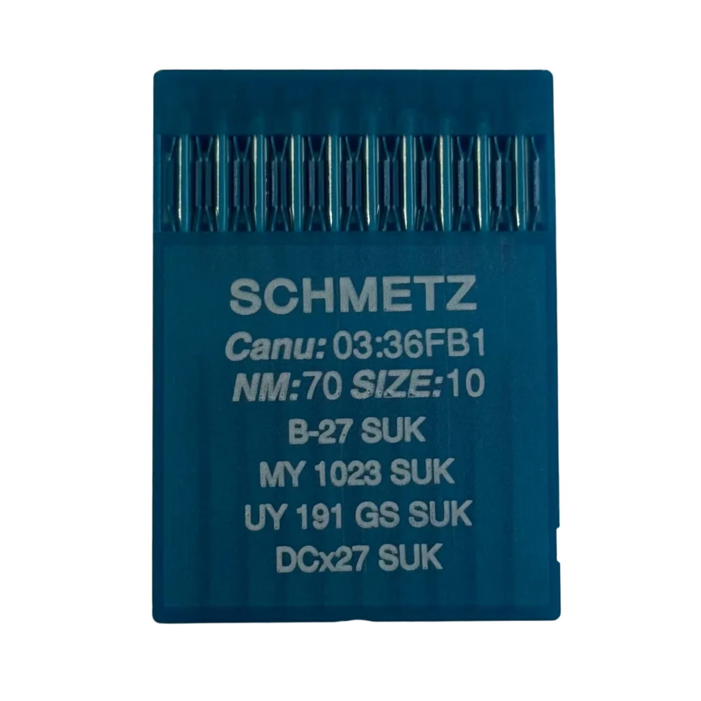 Industrie-Overlocknadeln SCHMETZ DCx27 (B-27) SUK für Strickwaren und Jeans – 10 Stk.