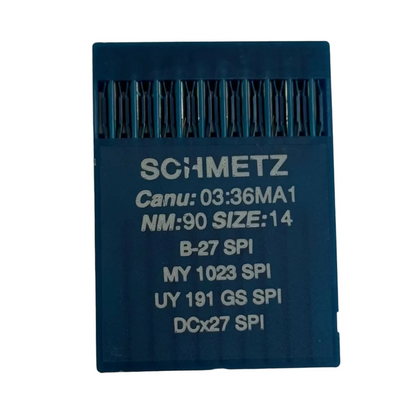 Aiguilles industrielles pour surjeteuse SCHMETZ DCx27 (B-27) SPI pour tissus épais et fins - 10 pièces