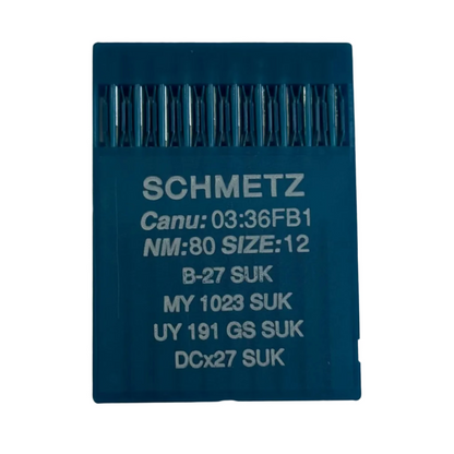 Industrie-Overlocknadeln SCHMETZ DCx27 (B-27) SUK für Strickwaren und Jeans – 10 Stk.