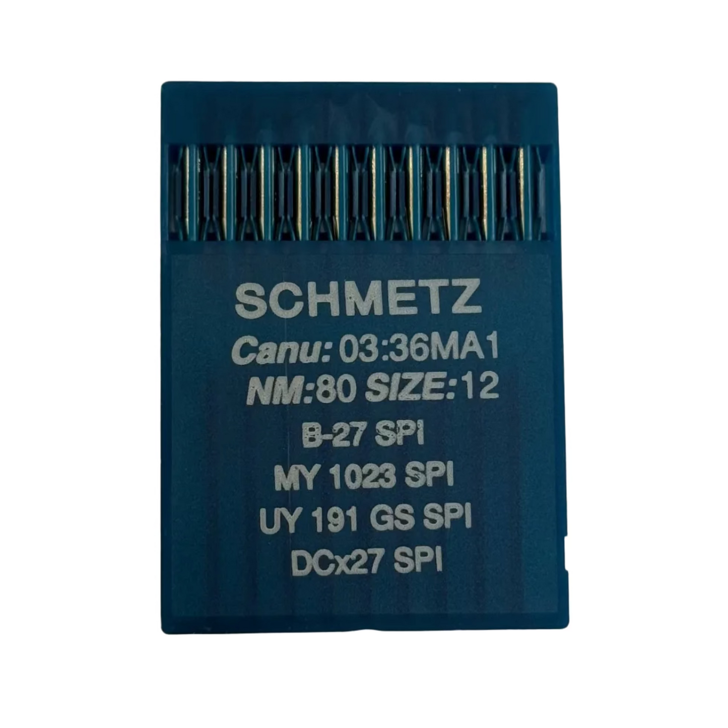 Aiguilles industrielles pour surjeteuse SCHMETZ DCx27 (B-27) SPI pour tissus épais et fins - 10 pièces