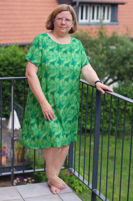 100% Viskozes audums-smaragda lapotne 125 g/m²