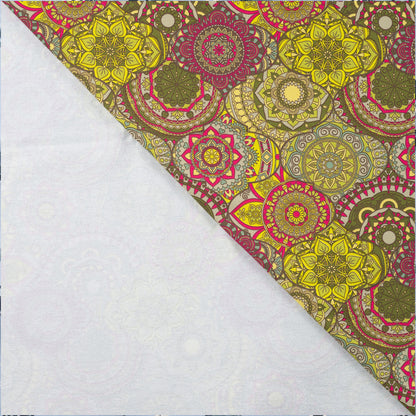 Kokvilnas cilpiņtrikotāža ar siltinājumu-mandalas