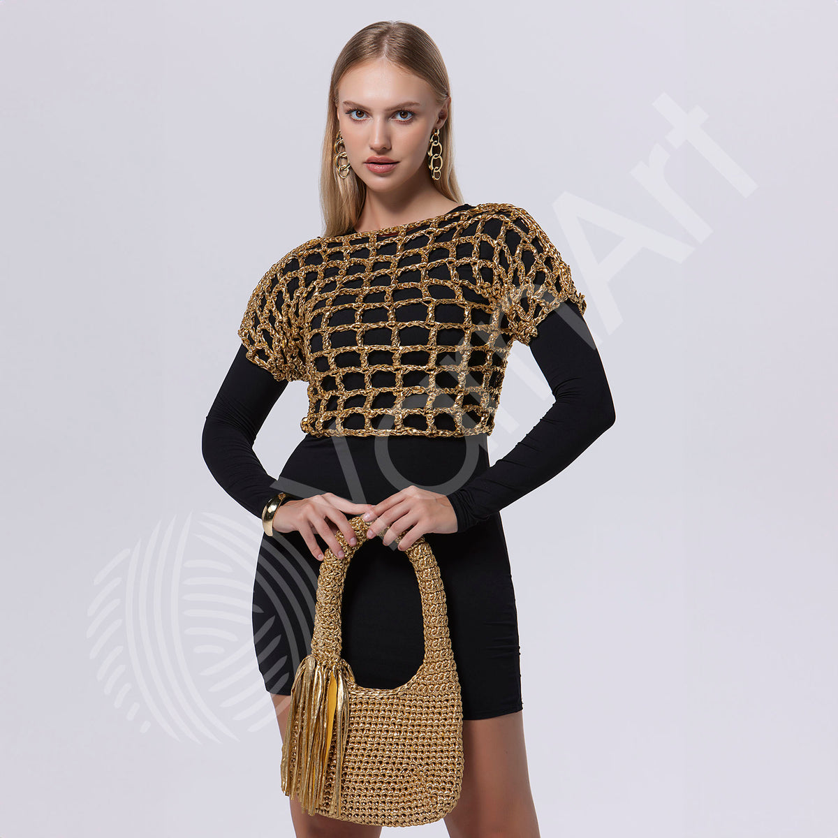 YarnArt Metallic Club – metāliska lentīšu dzija tamborēšanai un rokdarbiem 180 g / 55 m
