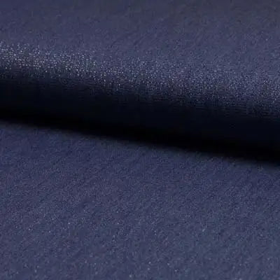 Plāns Džinsu audums kleitām, krekliem-indigo zils ar metālisku spīdumu