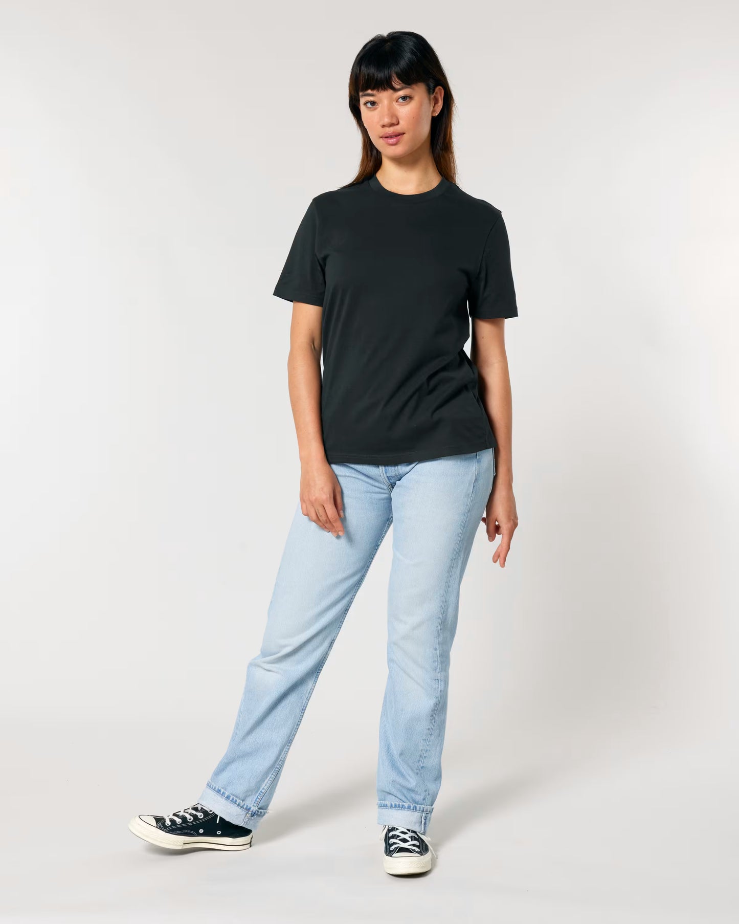 T-krekls organiskā kokvilna 180 g/m²-melns