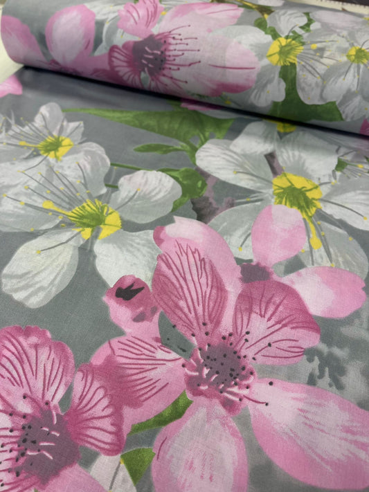 100% Baumwollstoff – Kirschblüten 125 g/m²
