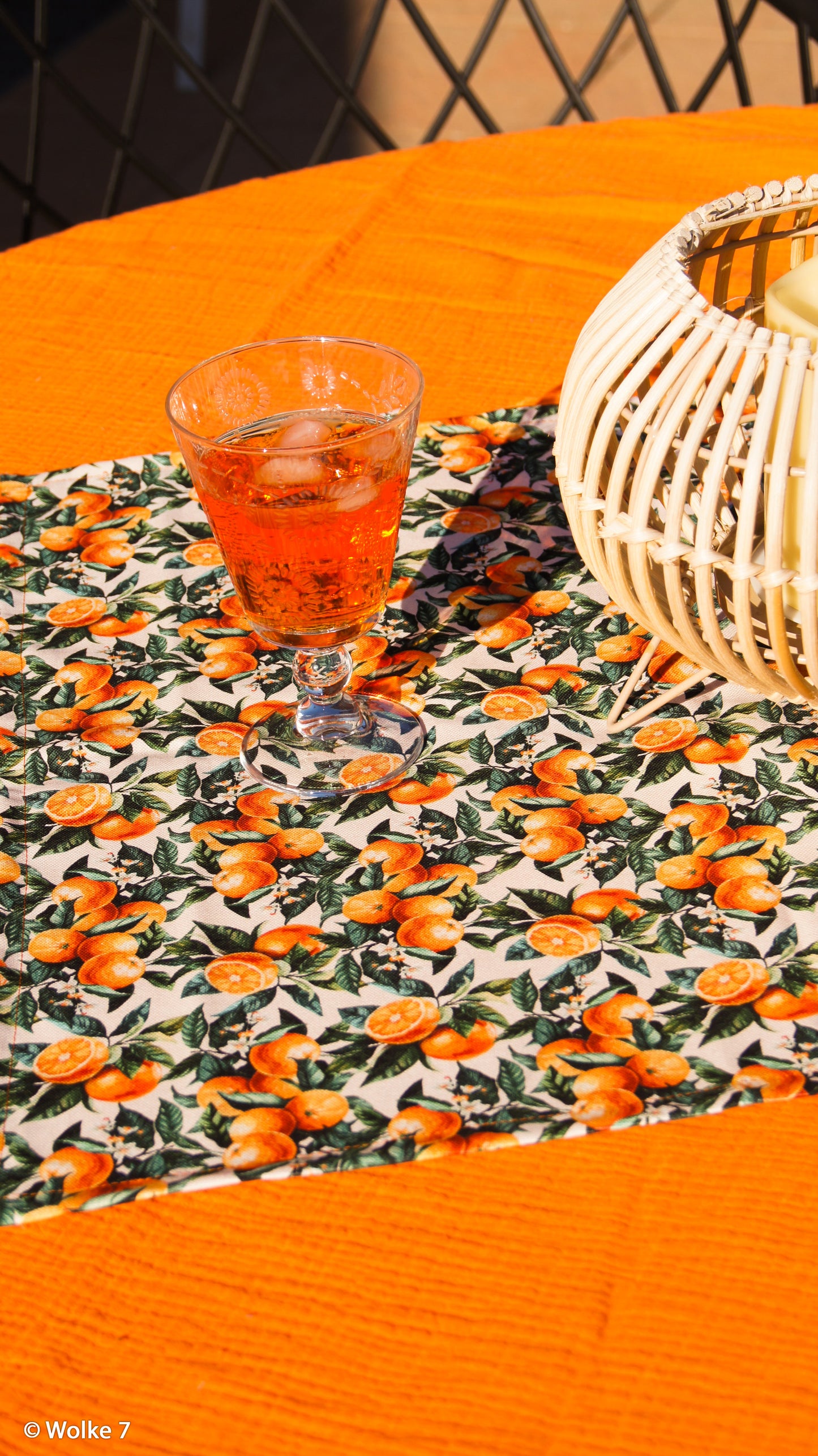 Kanvas audums-mandarīni 200 g/m²