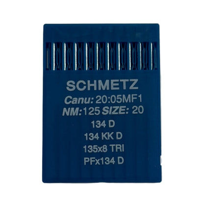 Image des aiguilles pour machines à coudre industrielles SCHMETZ 134 D pour cuir (10 pièces) – disponible chez Šarlotes audumi