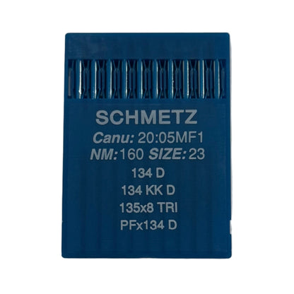 Image des aiguilles pour machines à coudre industrielles SCHMETZ 134 D - cuir (10 pièces) – disponible chez Šarlotes audumi