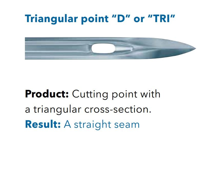Attēls ar Adatas rūpnieciskajām šujmašīnām SCHMETZ 134 D - ādai (10gab.) – pieejams Šarlotes audumi