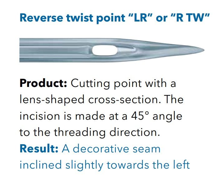 Attēls ar Adatas rūpnieciskajām šujmašīnām SCHMETZ 134 LR - ādai (10gab.) – pieejams Šarlotes audumi