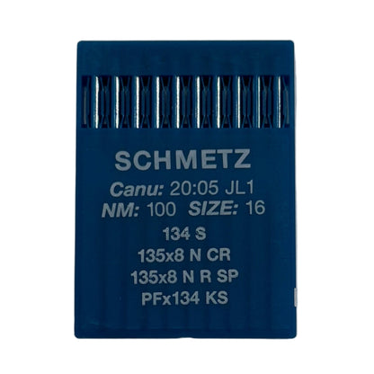Image des aiguilles pour machines à coudre industrielles SCHMETZ 134 S pour cuir (10 pièces) – disponible chez Šarlotes audumi