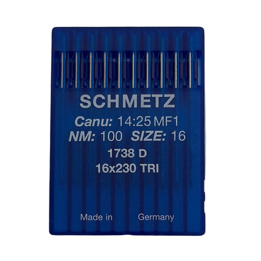 Attēls ar Adatas rūpnieciskajām šujmašīnām SCHMETZ DBx1 D - ādai (10gab.) – pieejams Šarlotes audumi