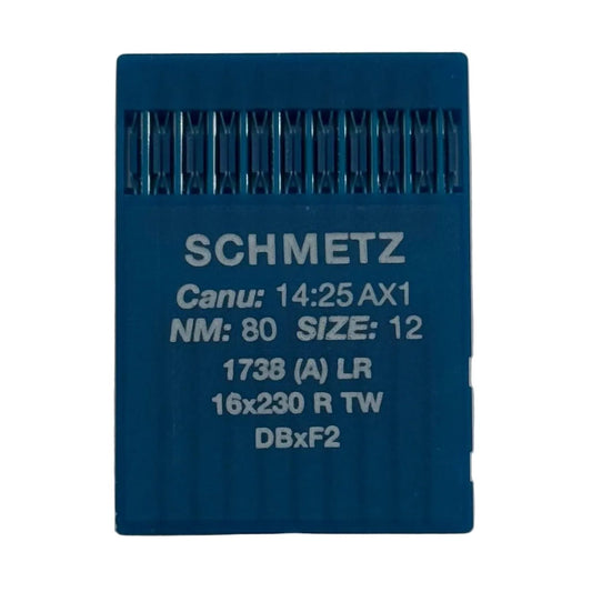 Attēls ar Adatas rūpnieciskajām šujmašīnām SCHMETZ DBx1 LR - ādai (10gab.) – pieejams Šarlotes audumi