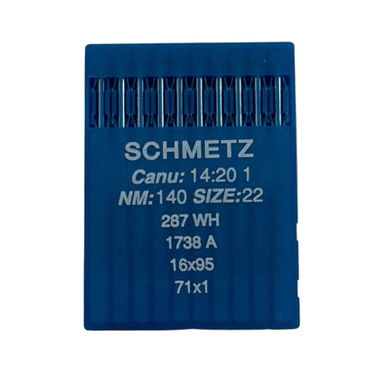 Attache avec les aiguilles de machine à coudre industrielles SCHMETZ DBx1 - universelles (10 pièces) – disponible chez Charlotte audumi