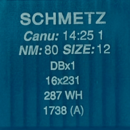 Aiguilles pour machines à coudre industrielles SCHMETZ DBx1 – universelles (10 pièces)