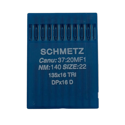 Image des aiguilles pour machines à coudre industrielles SCHMETZ DPx17 D pour cuir (10 pièces) – disponible chez Šarlotes audumi