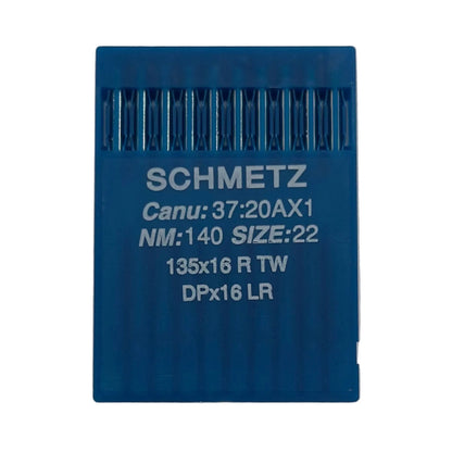 Image avec aiguilles pour machines à coudre industrielles SCHMETZ DPx17 LR - pour cuir (10 pièces) – disponible chez Šarlotes audumi