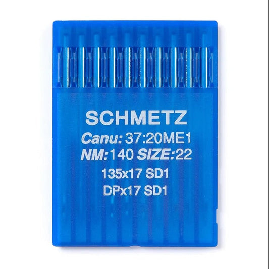 Attēls ar Adatas rūpnieciskajām šujmašīnām SCHMETZ DPX17 SD1 – ādai, plastmasai un PVC materiāliem (10gab.) – pieejams Šarlotes audumi