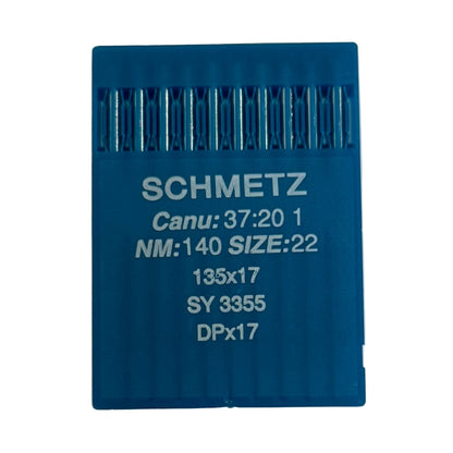 Image d’aiguilles pour machines à coudre industrielles SCHMETZ DPX17 universelles (10 pcs) – disponibles chez Šarlotes audumi
