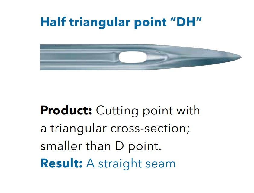 Attēls ar Adatas rūpnieciskajām šujmašīnām SCHMETZ DPx5 DH - ādai (10gab.) – pieejams Šarlotes audumi