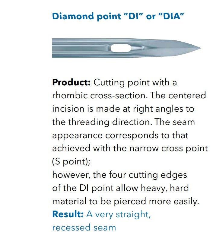 Attēls ar Adatas rūpnieciskajām šujmašīnām SCHMETZ DPx5 DI - ādai (10gab.) – pieejams Šarlotes audumi