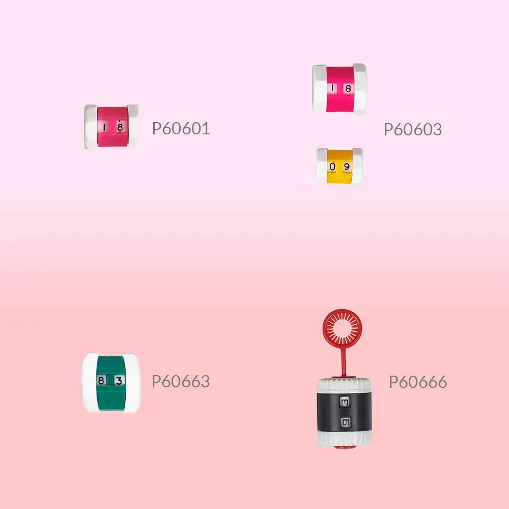 Attēls ar Adīšanas valdziņu skaitītājs Pony Row Counter – pieejams Šarlotes audumi