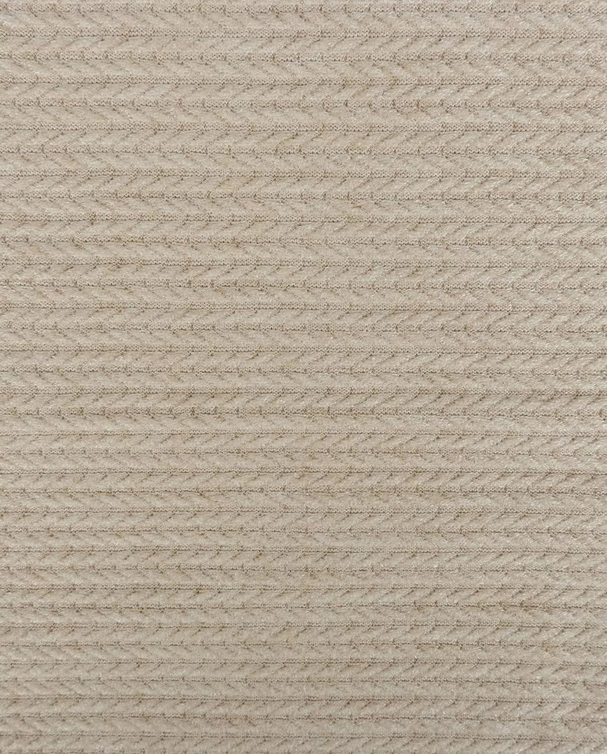 Attēls ar Adīts žakarda audums ar pīnēm - smišu tonis 350 g/m² – pieejams Šarlotes audumi