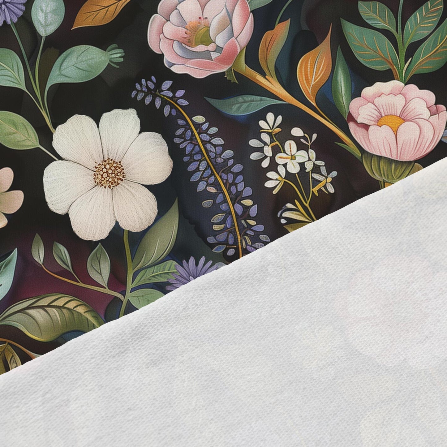 Puuvillane silmustrikotaaž – salapärane heinamaa 250 g/m²