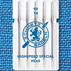 Ātrgaitas speciālās adatas SCHMETZ HIGH SPEED SPECIAL HLx5 - Nr. 90 (5gab.)