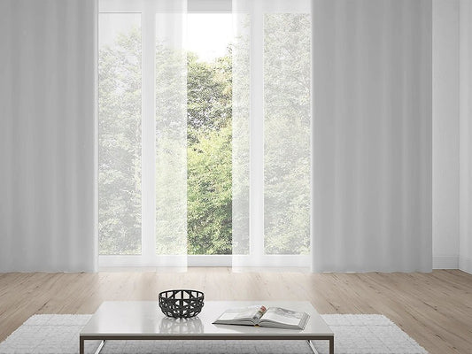 Image of blackout curtain fabric - for complete light blocking - light light gray 230 g/m² – available at Charlotte's Fabrics