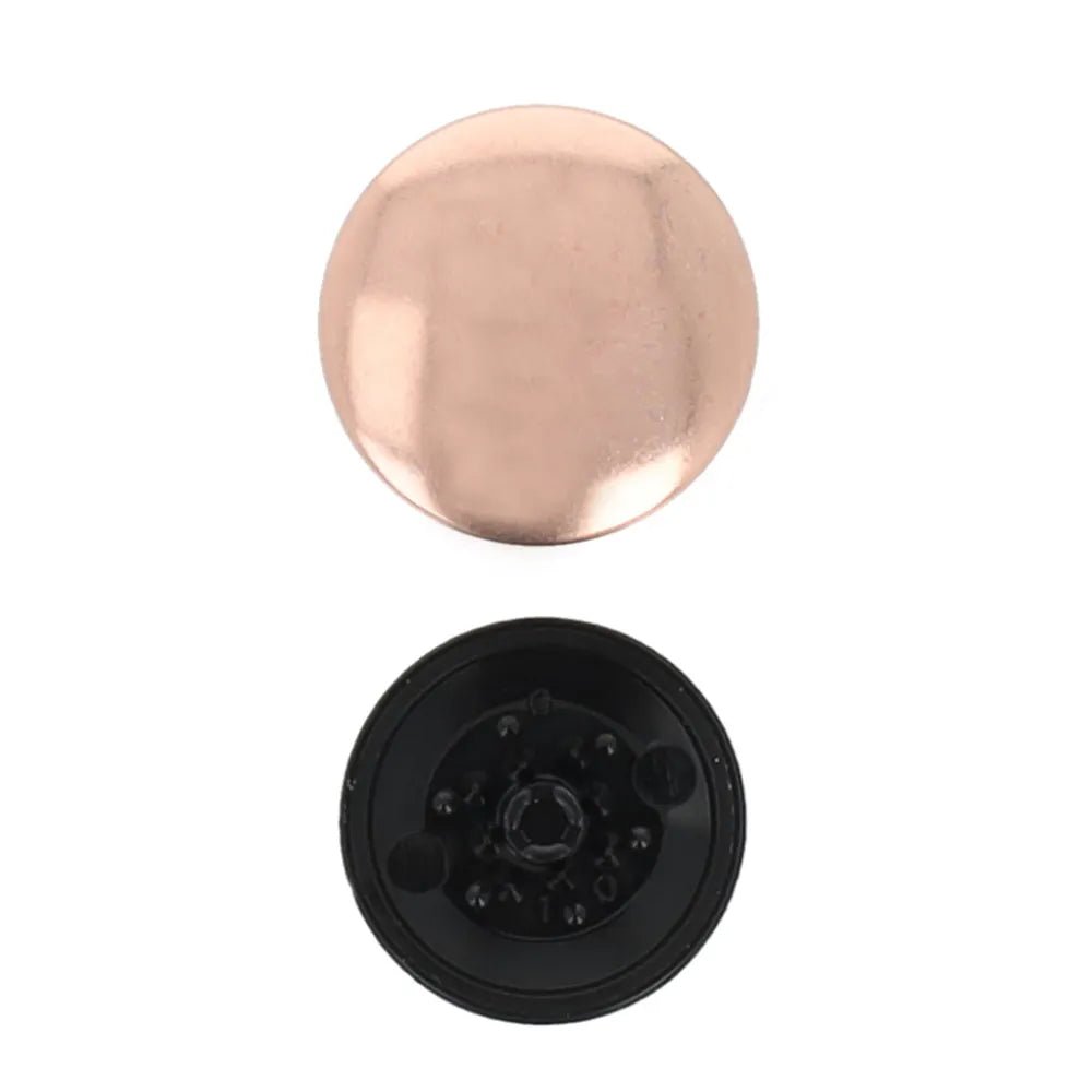 Image of BOHIN Magic snap fasteners without pliers 14 mm – Rose Gold, 4 pcs. – available online at Charlotte's Fabrics