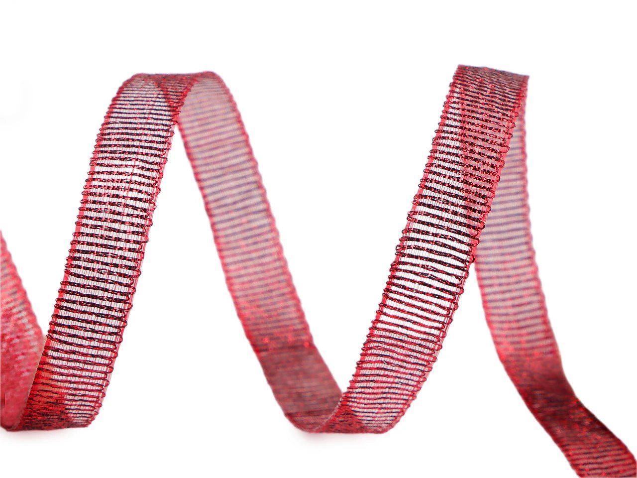 Attēls ar Brokāta lente ar lureksu | 10 mm platumā,10 m iepakojums | dažādu toņu – pieejams Šarlotes audumi