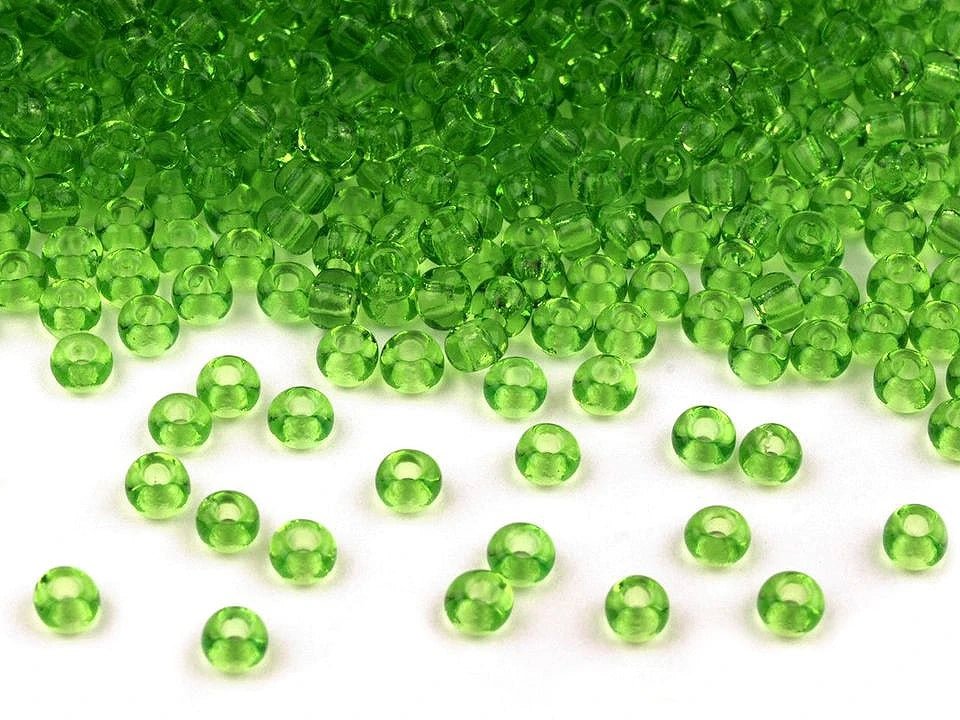 Attēls ar Čehu stikla pērlītes Preciosa 4.5 mm 20 g | dažādu toņu – pieejams Šarlotes audumi