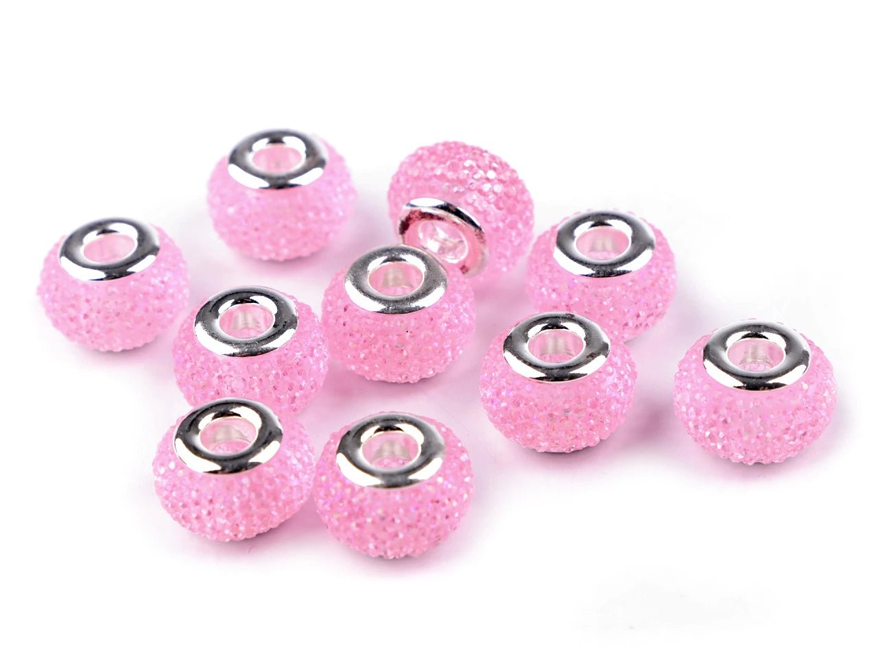 Attēls ar “Charm” pērlītes ar metālisku efektu| 9 × 14 mm 10 gab| dažādas krāsas – pieejams Šarlotes audumi