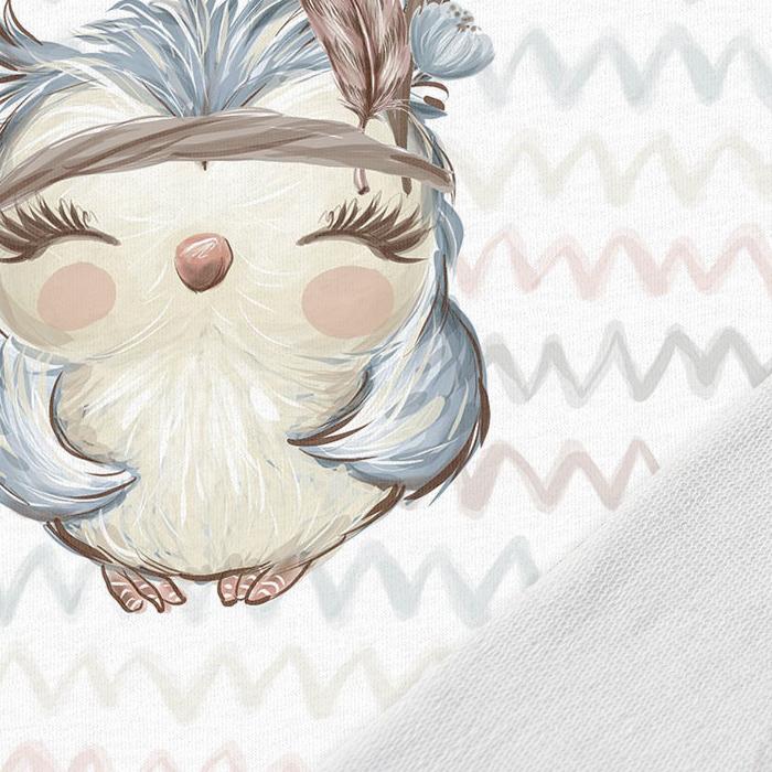 Cilpiņtrikotāžas panelis 30x40 cm - pūce 250 g/m²