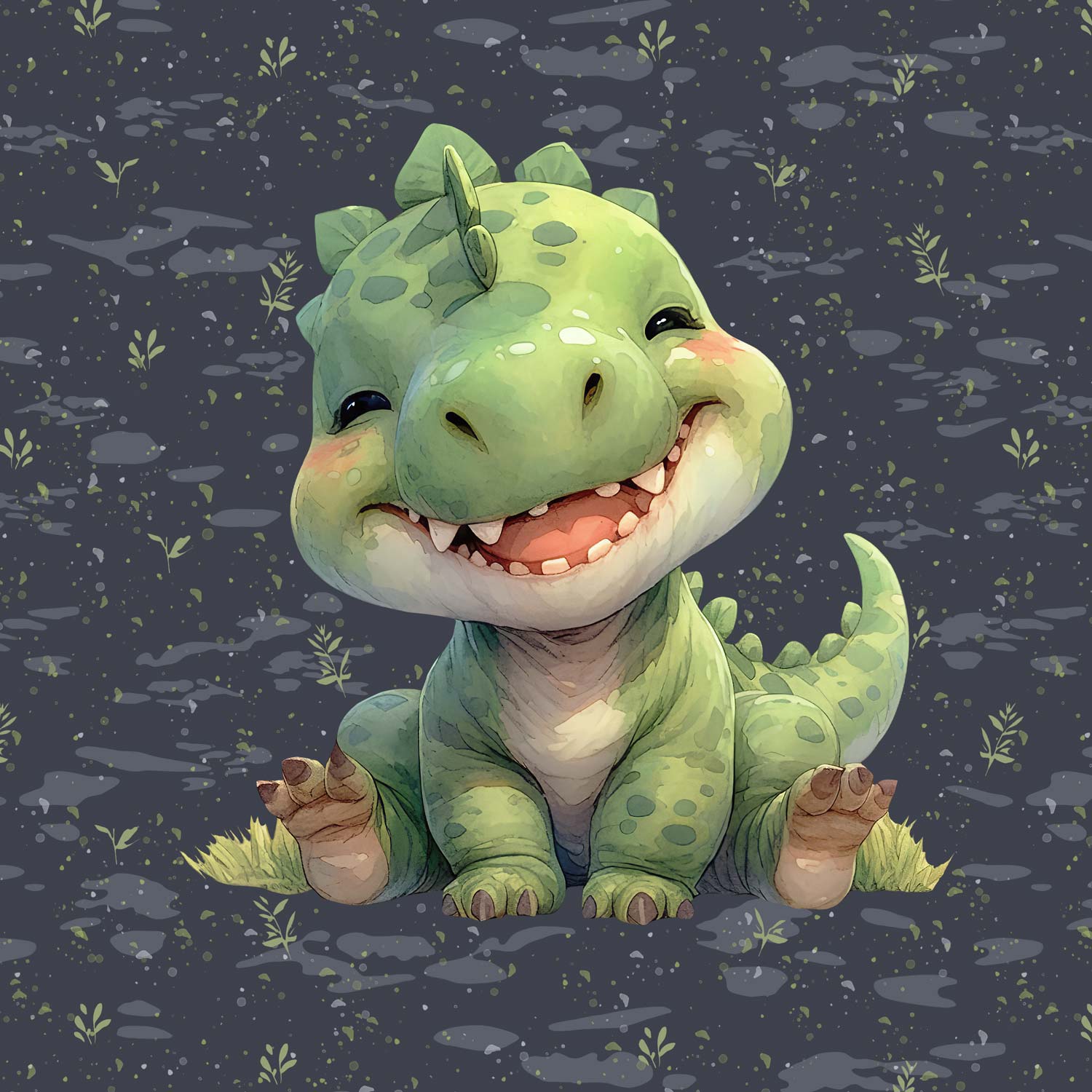 Cilpiņtrikotāžas panelis 40x50 cm - dino 250 g/m²