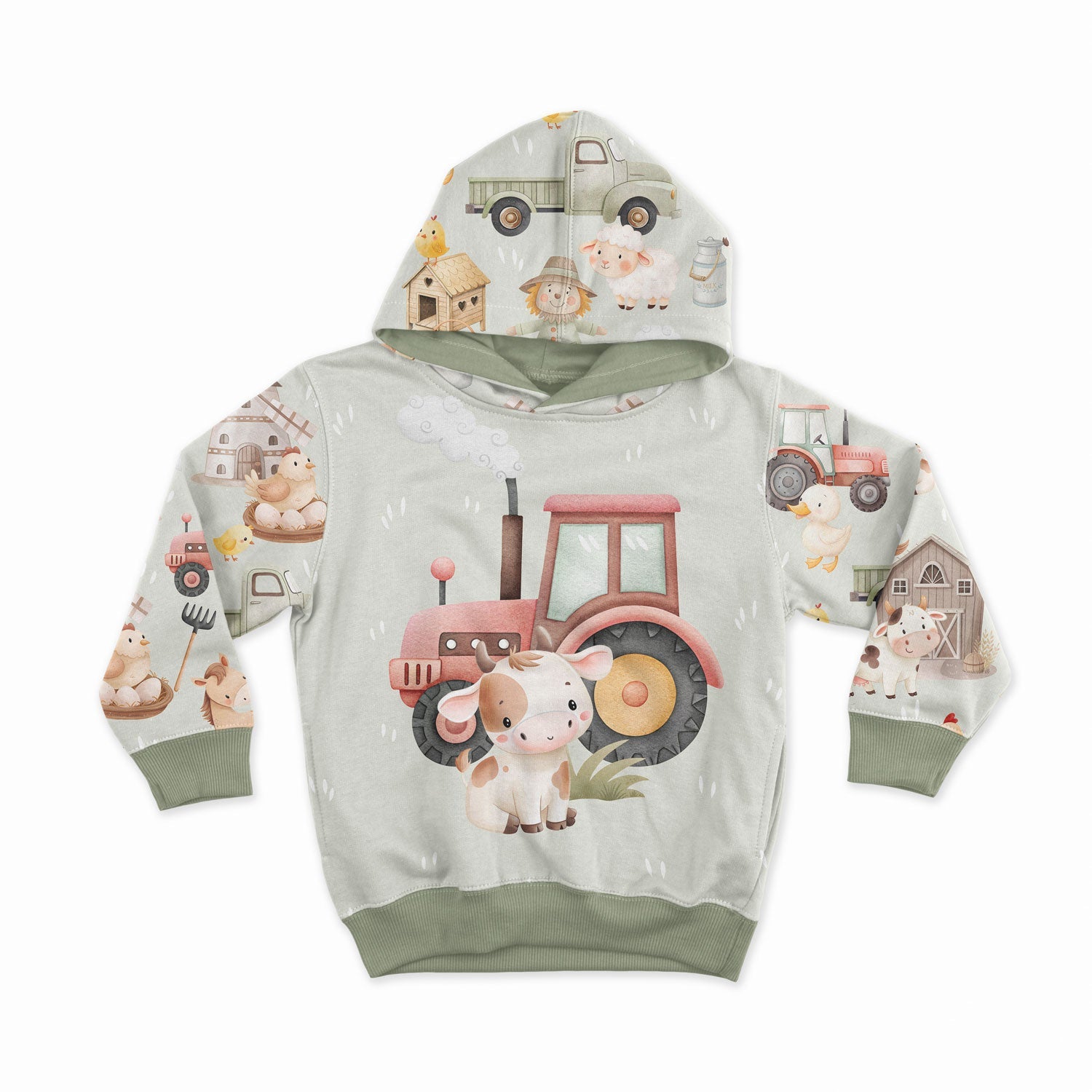 Image with loop-knit panel - cute calf 250 g/m² | Design - 04 – available at Charlotte's Fabrics