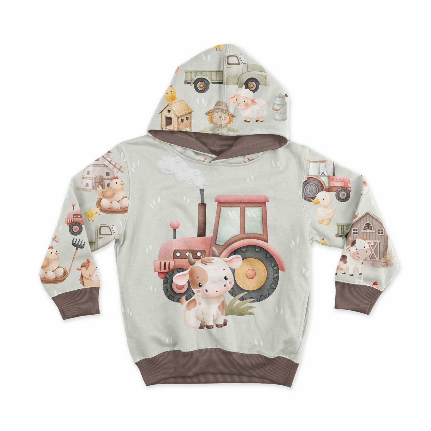 Image with loop knit panel - cute calf 250 g/m² | Design - 04 – available at Charlotte Fabrics