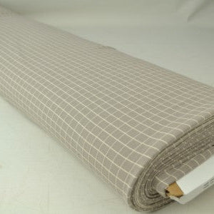 Cotton jersey, grey checkered 260 g/m²