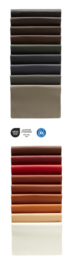 Image of natural cowhide leather for crafts – smooth, soft and flexible, 0.8–1.0 mm – available online at Šarlotes audumi
