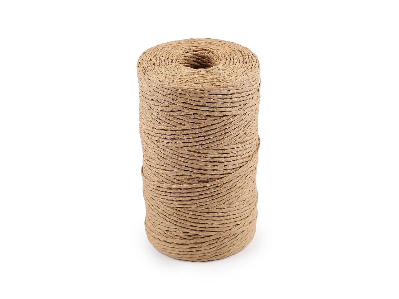 Image de corde en raphia naturelle pour tricot et crochet Ø2 mm – disponible chez Šarlotes audumi