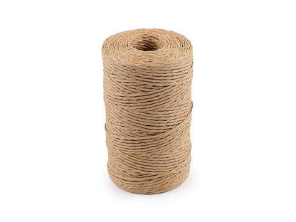 Image de corde en raphia naturelle pour tricot et crochet Ø2 mm – disponible chez Šarlotes audumi