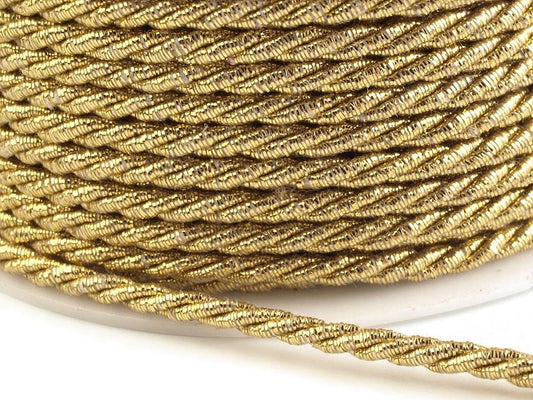 Attēls ar Dekoratīva aukla ar lureksu Ø3 mm – pieejams Šarlotes audumi