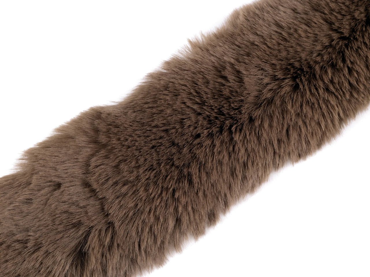 Attēls ar Dekoratīvā mākslīgās kažokādas lenta – 1 m | Apdares mākslīgā kažokāda kapucēm, jakām, tērpiem – pieejams Šarlotes audumi