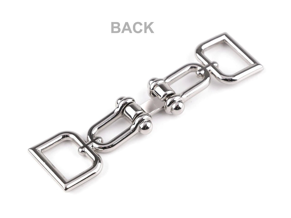 Image of decorative strap fastener, 15 mm – available online at Šarlotes audumi